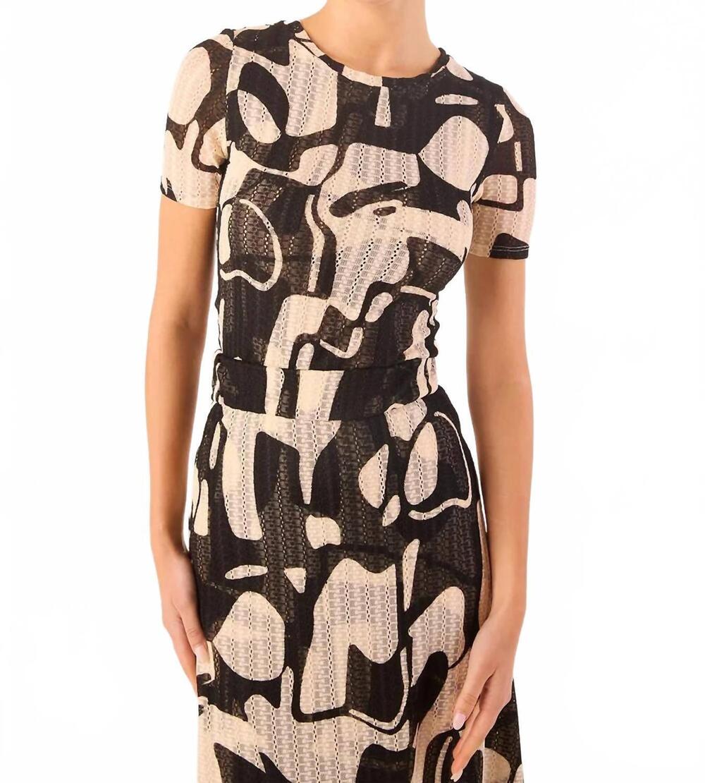 NEW MISA LOS ANGELES amor crewneck top in abstract marble